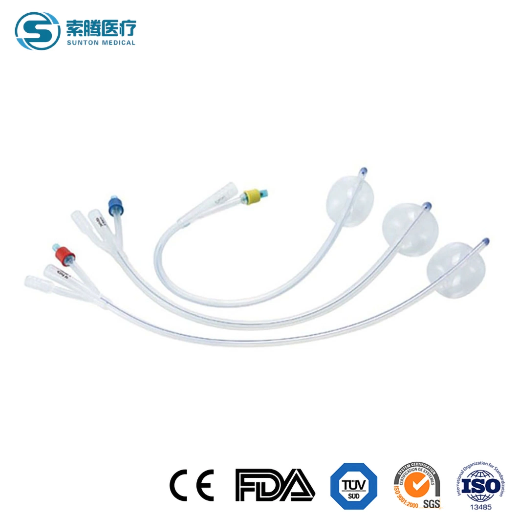 Sunton 2-Wege Foley Katheter Fabrik Einweg Steril Medizinischen Latex Foley Ballon Katheter 3-Wege Foley Katheter Probe Erhältlich China Foley Katheter Produkte