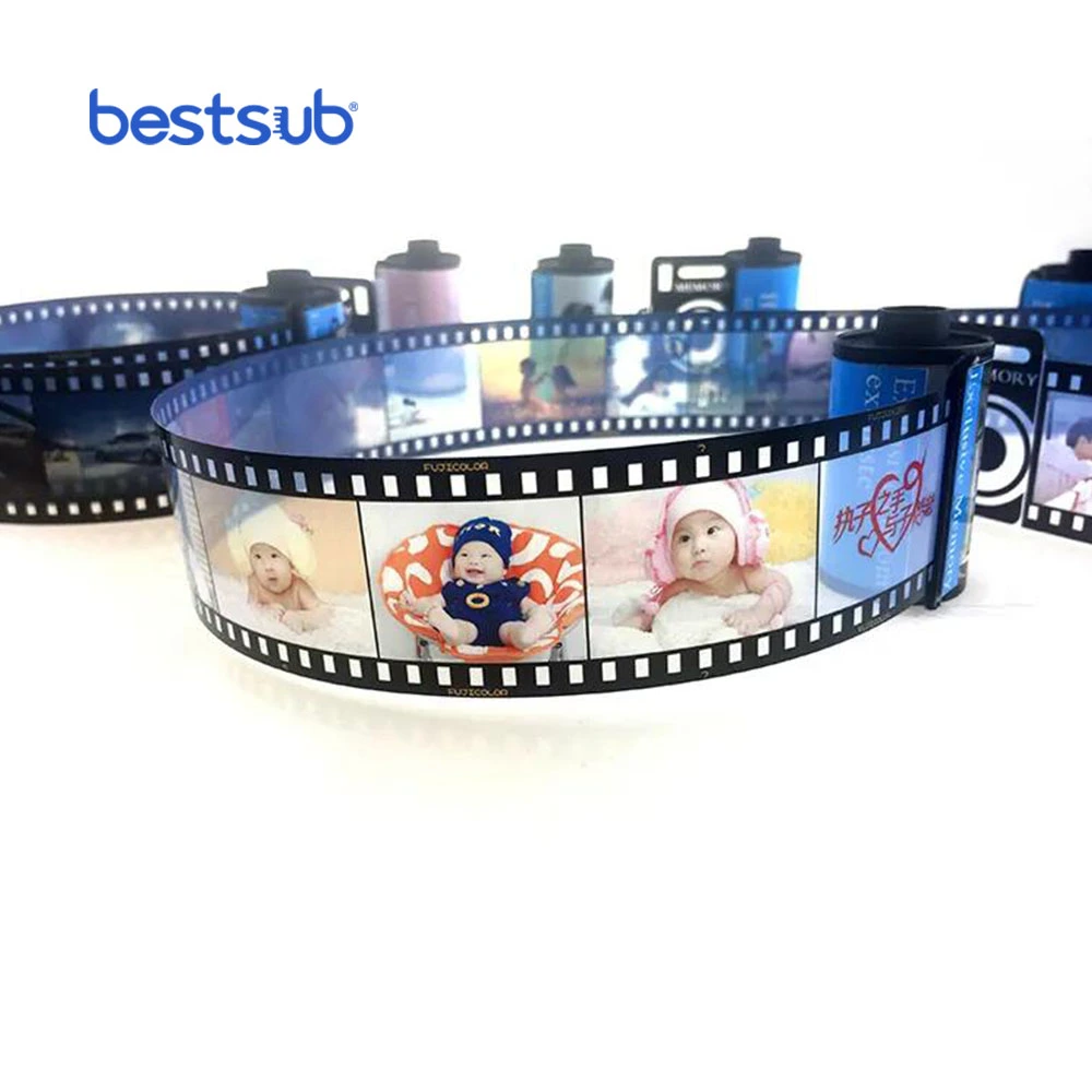 Meilleur cadeau de porte-clés en film de mémoire vierge personnalisé par sublimation Bestsub.