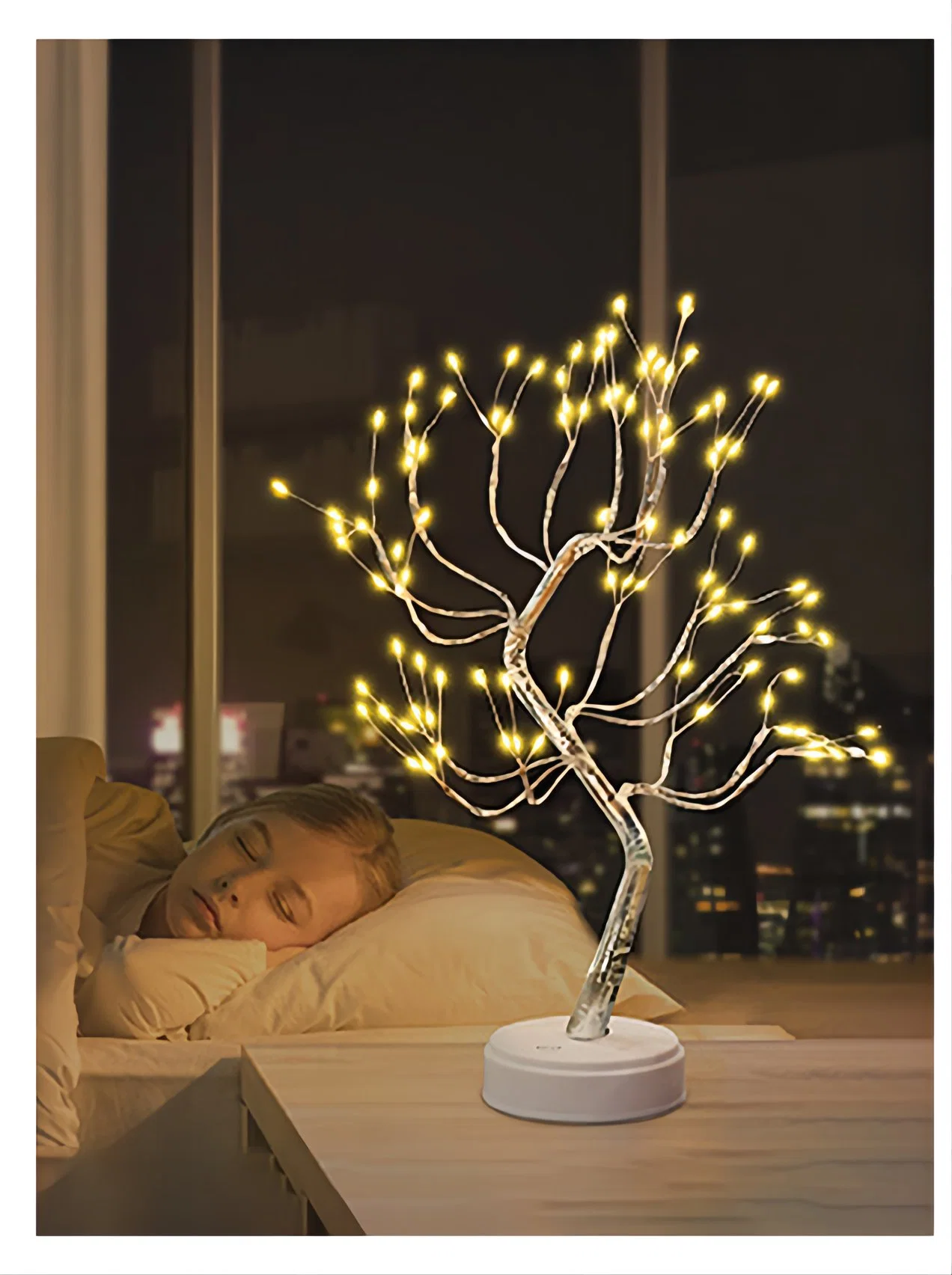 Светодиодная настольная лампа Bonsai Tree USB или питание от аккумулятора