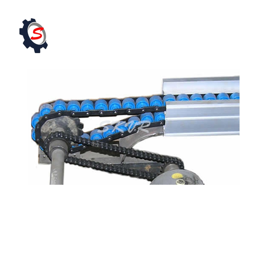 Triple Speed Chain with Steel Plate Nylon Roller Free Flow Chains for Conveyor System