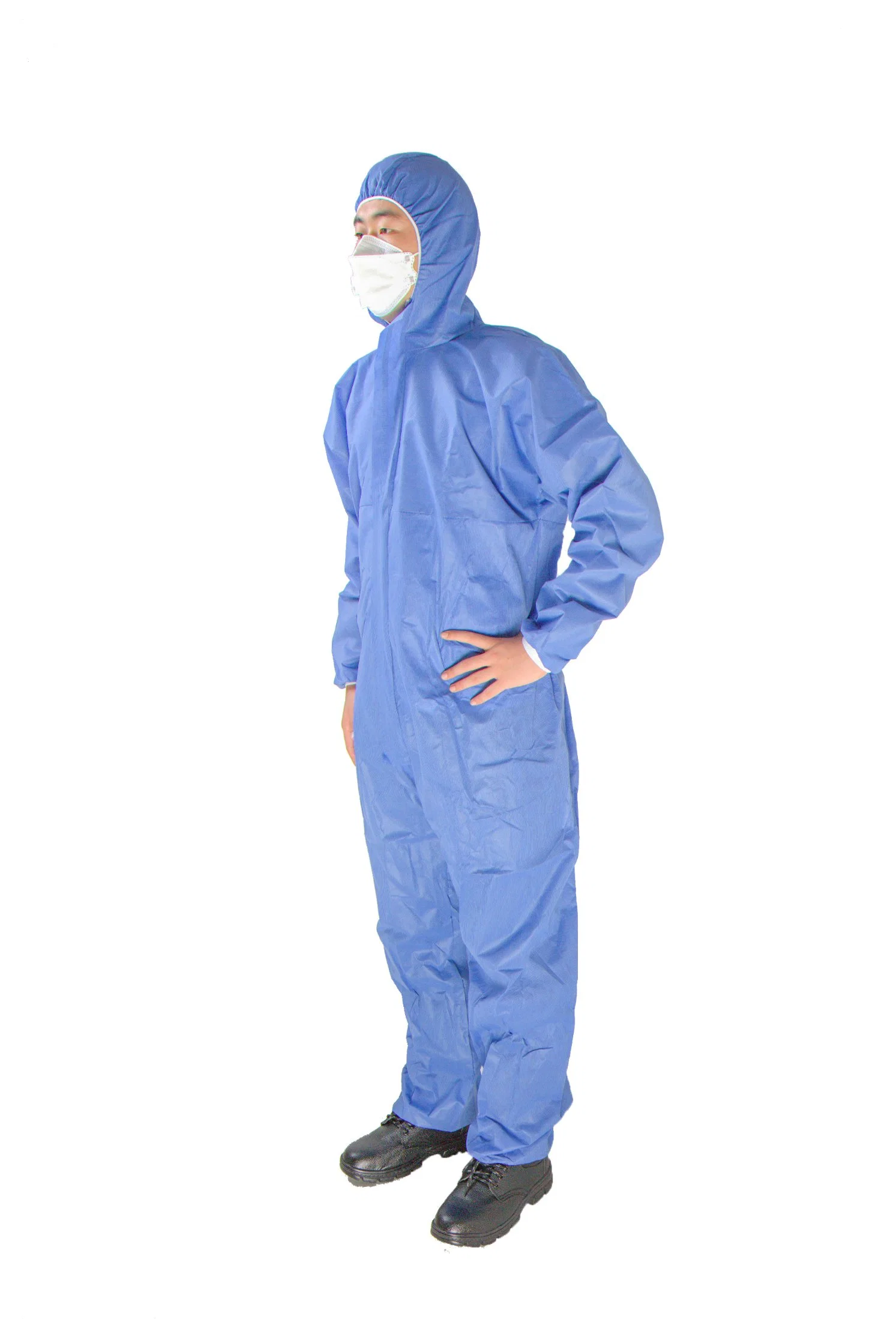 Все тело Coverall Non-Woven одноразовые изоляции защитные костюмы Coverall одежду