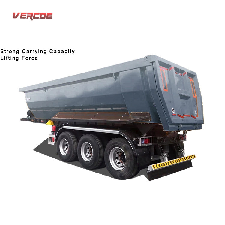 New Design 50t 60t 4 Axis U-Turn Back 3 6 Axles Heavy Duty Side Aluminum Rear 30 50 60ton Hydraulic Semi Truck Dnd Dump Trailer