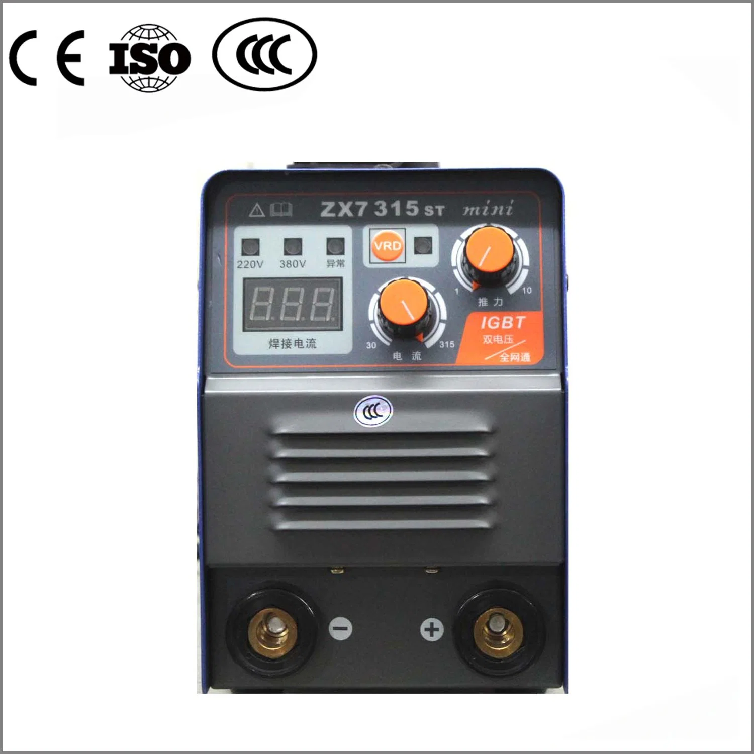 Arc315st Mini Portable DC Inverter Welding Machines, High Efficiency AC220V 380V Dual Voltage Inverter Welding Machine for Civil Use