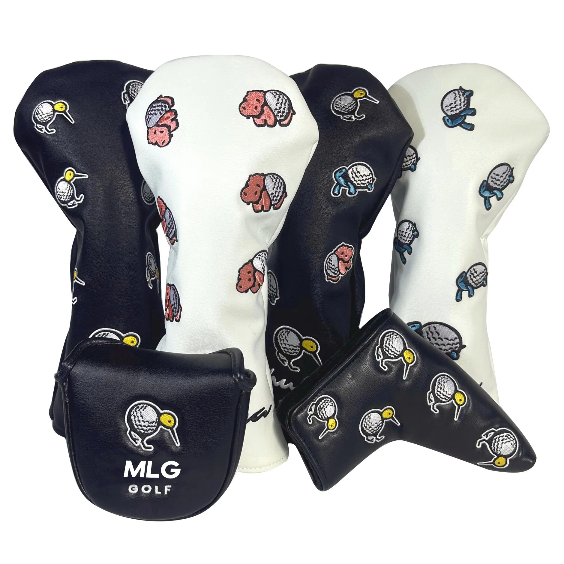 Golf Headcovers Custom Embroidery High Quality Golf Cover Driver Cheap Price Hot Sale PU Leather Headcover Golf