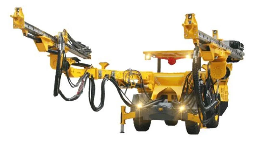 Telescopic Double Boomer/Twin-Boom Hydraulic Drilling Jumbo for Mining Use