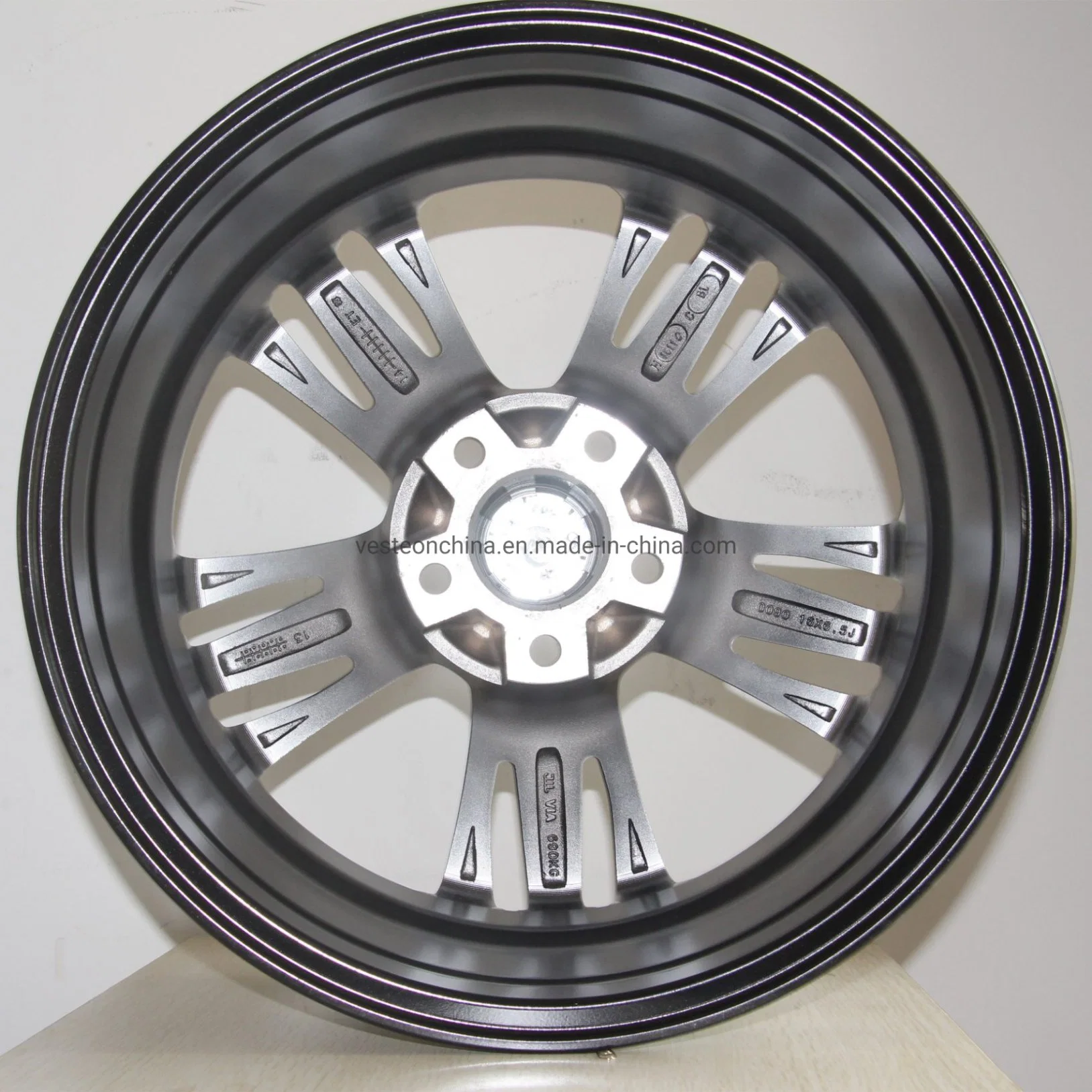 Replica Car Rims 16X6.5 PCD 5X108 Auto Parts Hyper Silver Alloy Wheels