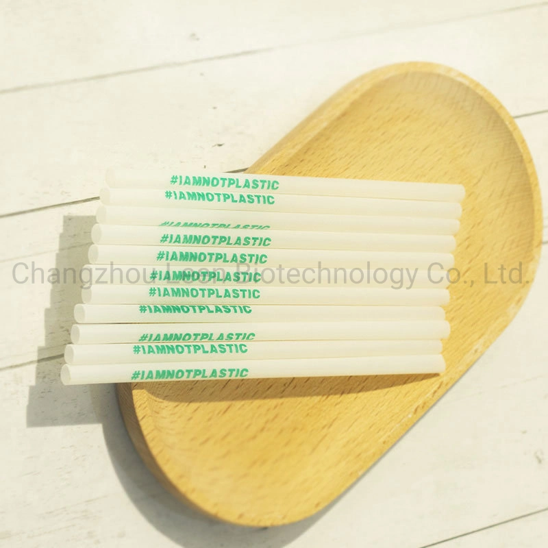 Eco Friendly Biodegradable Compostable Colorful PLA Straw Customized Logo 12*230 6/8*200mm Factory Price