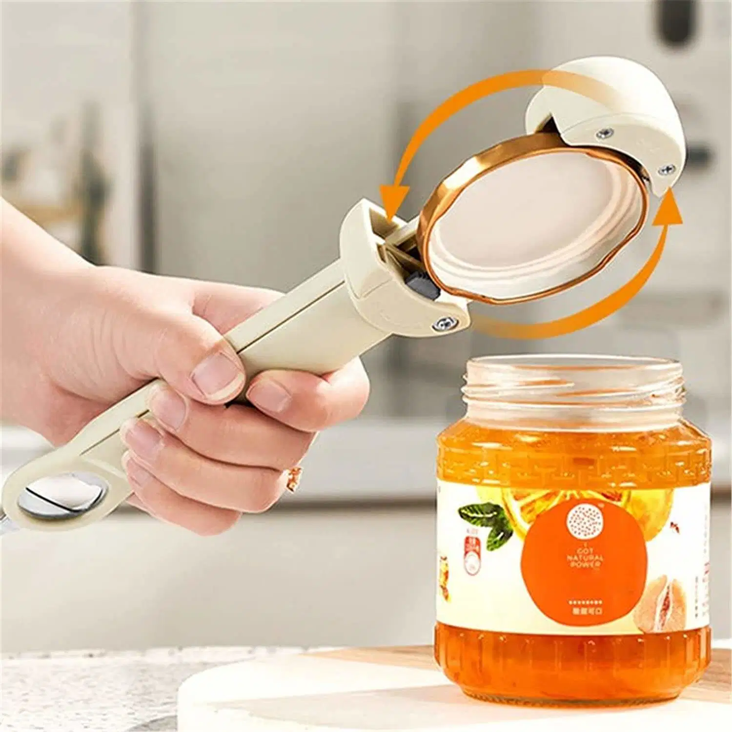 New Multifunctional Retractable Bottle Opener, Adjustable Multifunctional Stainless Steel Can Opener, Jar Opener Tool