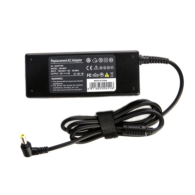 Cargador de batería para portátil 90W adaptador de alimentación para Lenovo 20V 4,5A 5,5*2,5