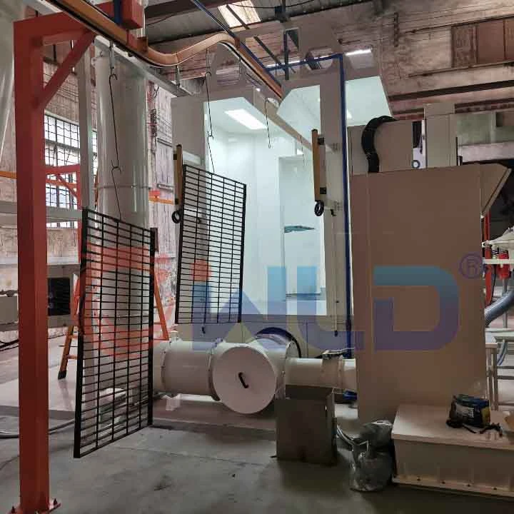 Wld Guangzhou Fabricante de calidad máquina de recubrimiento en polvo de metal con horno