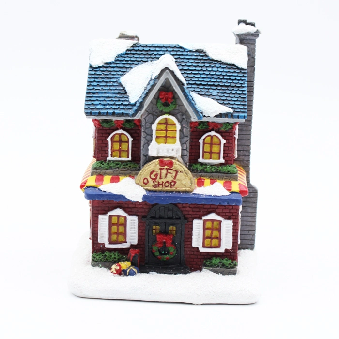 Christmas Decoration Resin Accessories Simulation Gift House Resin Craft Gifts Christmas