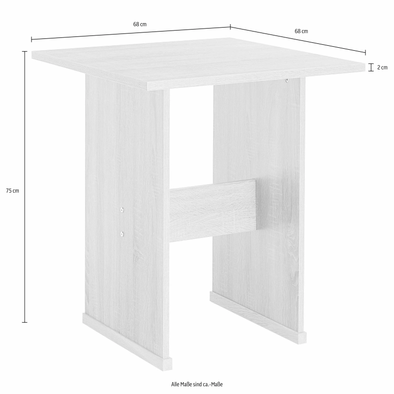 Quadratischer moderner Holztisch Withink schöne Holzmaserung für Restaurants