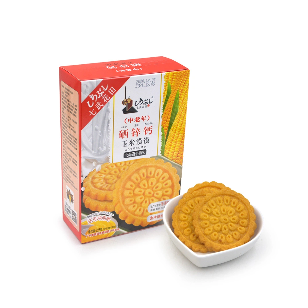 228g dulce crujiente saludable comer o beber en seco instantánea maíz galletas