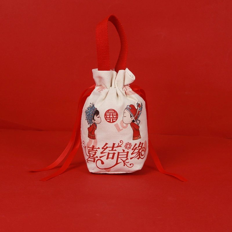 Hot Sale Drawstring Bag Gift Packaging Bag for Wedding