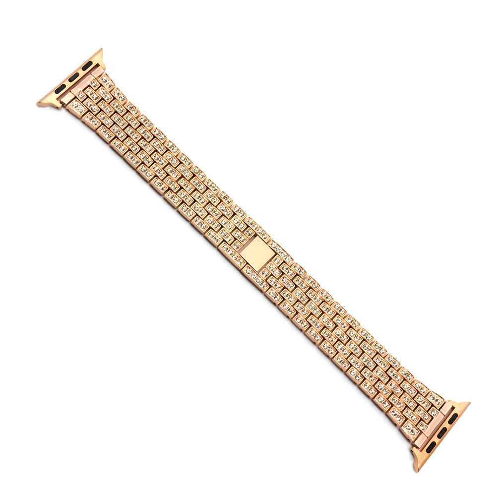 Bewell Popular Alloy Material Jewelry Buckle Shining Stone Index Watch Strap&Band