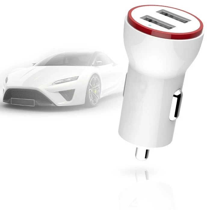 Accesorios de carga 2.4A coche Smart Dual USB Adaptador de cargador de coche