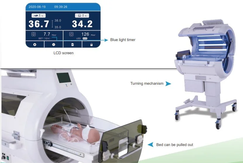 Best Price Gelbsucht Behandlung Bett für Säugling mit Phototherapie-Funktion