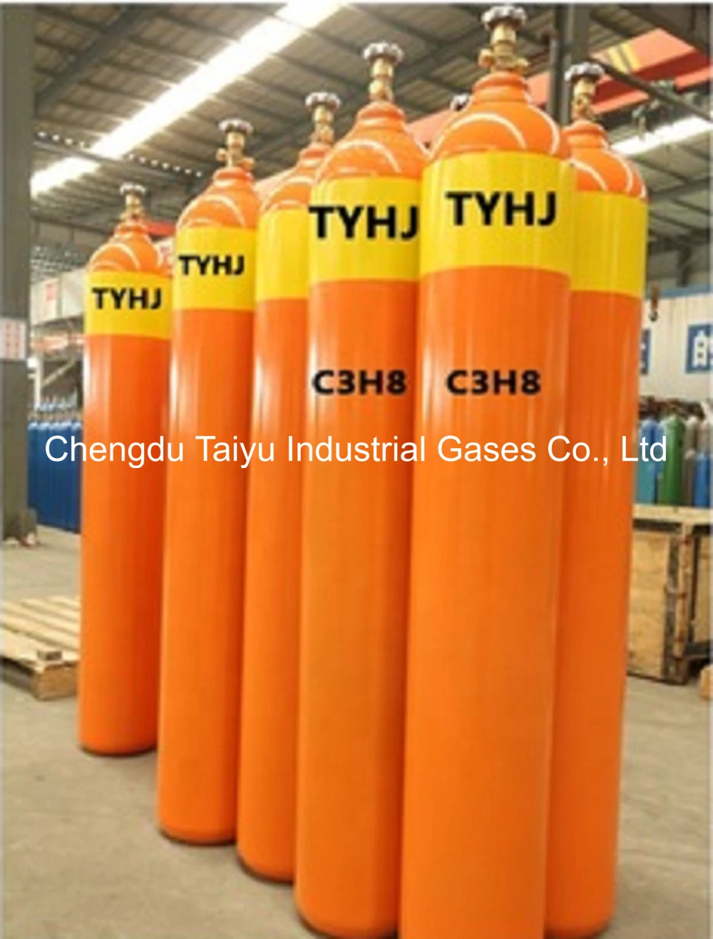 China Supply Indudtrial Gases 99.5% Purity 50kg/118L C3h8 R290 Propane Gas