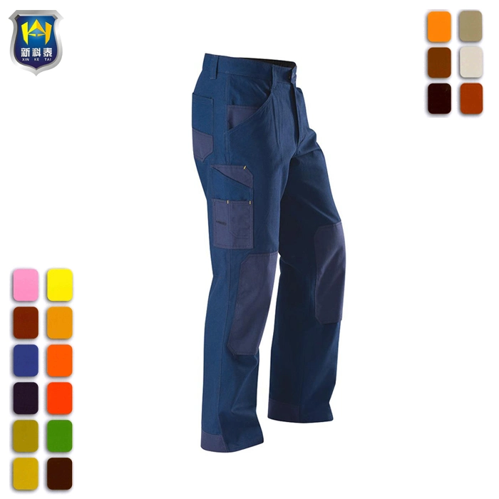 Mens Cargo Work Cotton Pants Trousers