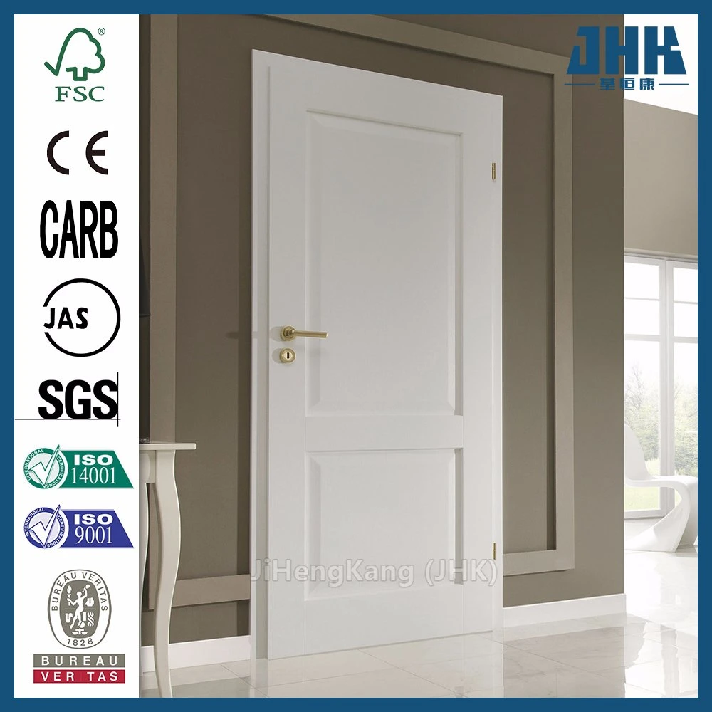 JHK-017 Puerta de madera maciza hueca con imprimación blanca para interiores