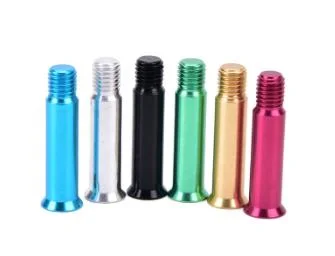 Customized Aluminum Inline Speed Skate Axles Bolts