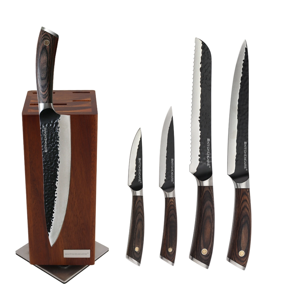 Hip-Home Cuchillo Set Wood Kitchen Knife Set Cooking Knife Kitchen Knives