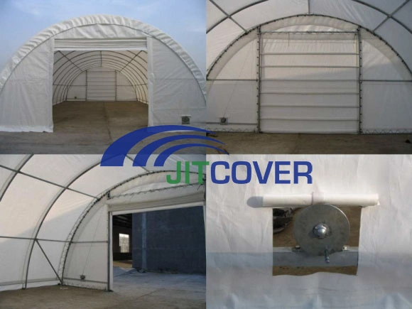 Big Large Permanent Steel Frame PVC Modular Clear Span Industrial Storage Warehouse Workshop Tent Canopy (JIT-306515)