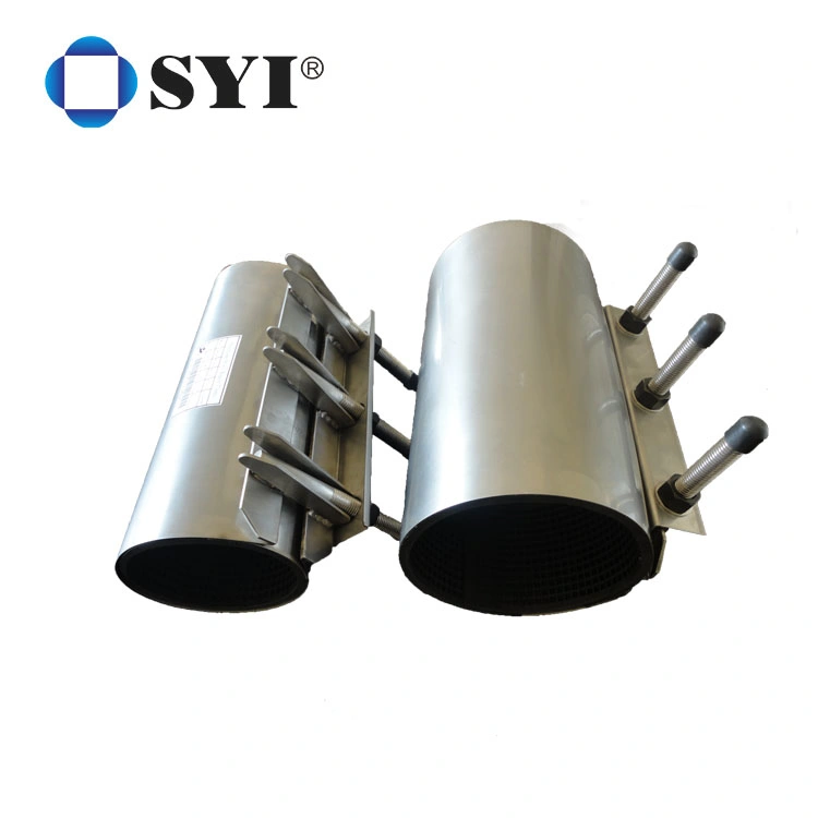 Syi Stainless Steel Pipe Coupling Double Lock Quick Pipe Leak Repair Clamp