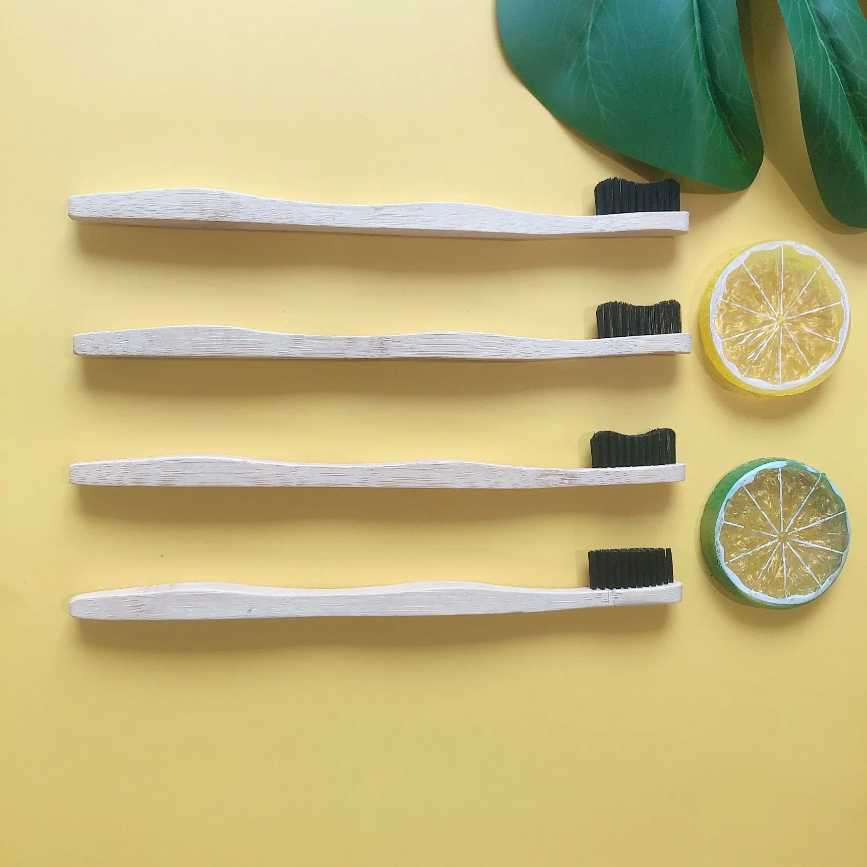 Wholesale Kids Bamboo Toothbrush Personal Logo 100% Biodegradable