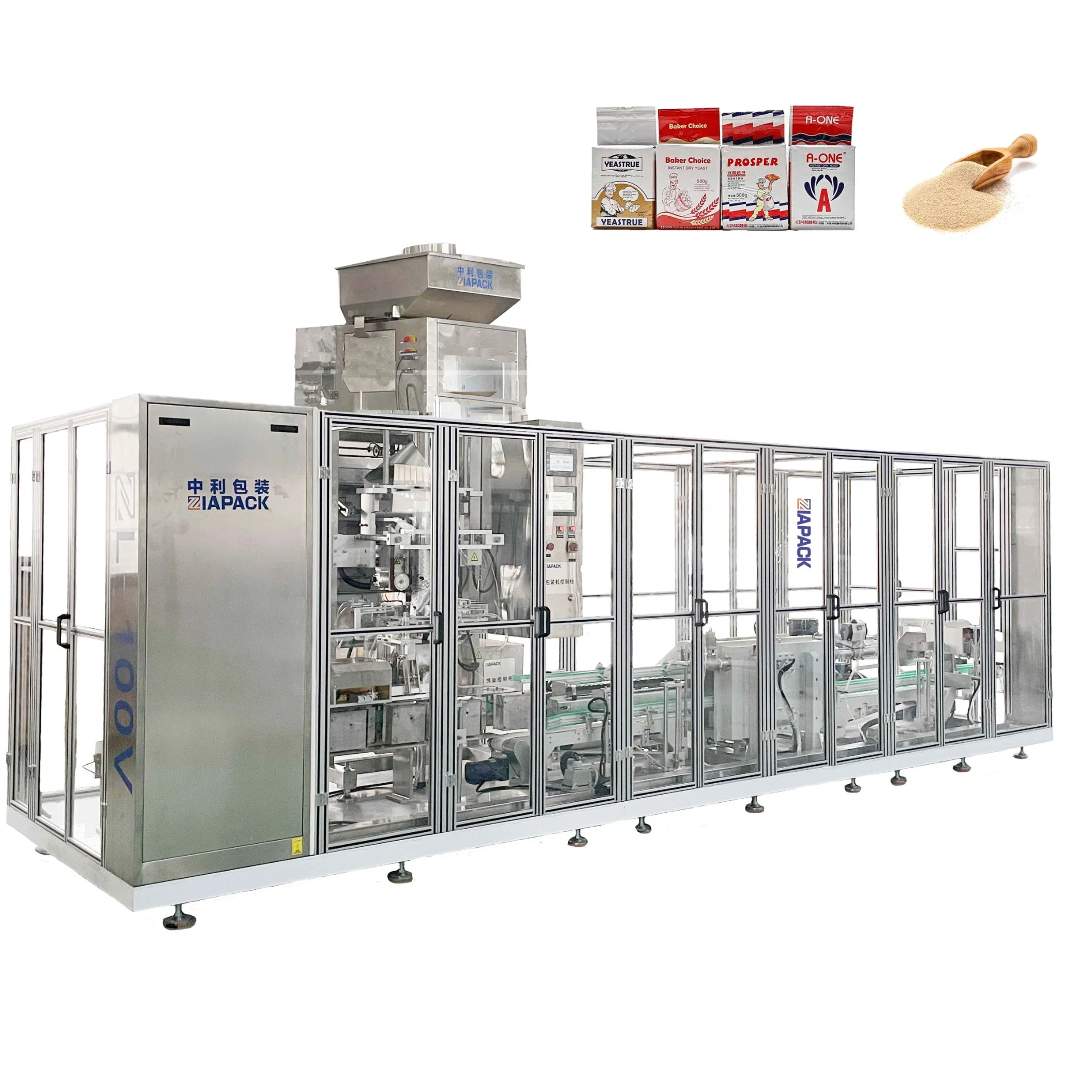 Multi-Function Automatic Brick Bag Vertical Forming Filling Sealing Vacuum Packing (Packaging) Machine for Coffee Powder, Dry Yeast, Rice, Beans, Corn Grits