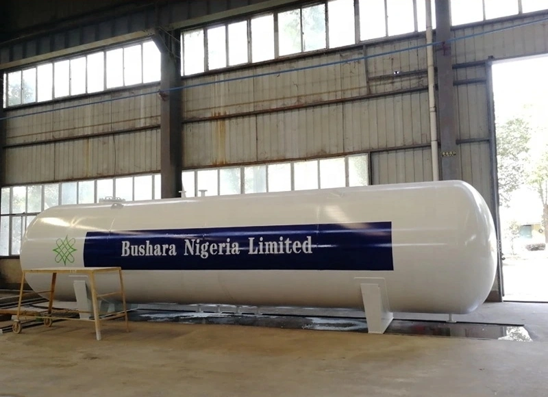 ASME 150 Cubic Meter Large 75tons 150m3 Horizontal LPG Storage Tank for Nigeria