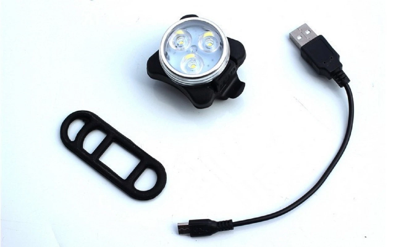 USB Charging Safety Warning Light Bicycle Waterproof LED Headlight or Tail Light Bike Wyz16383