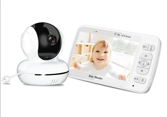 Remote Swivel Wireless Baby Monitor with 5 Inch LCD Display