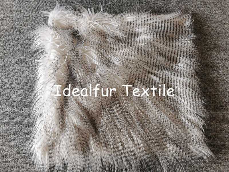 Soft Long Pile Printing Fake Fur Fabric for Blanket