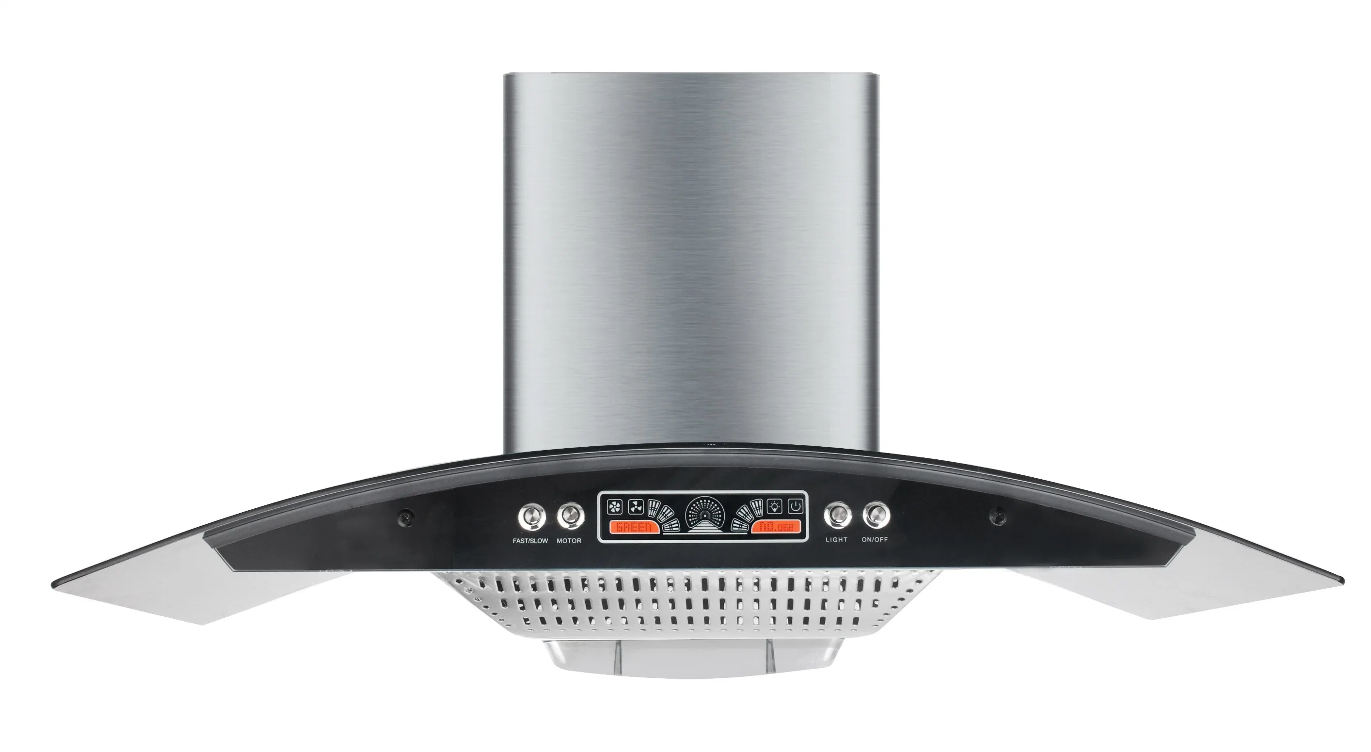 New Design Arc-Shaped Smoke Extractor Kitchen Cooker Chimney Hood