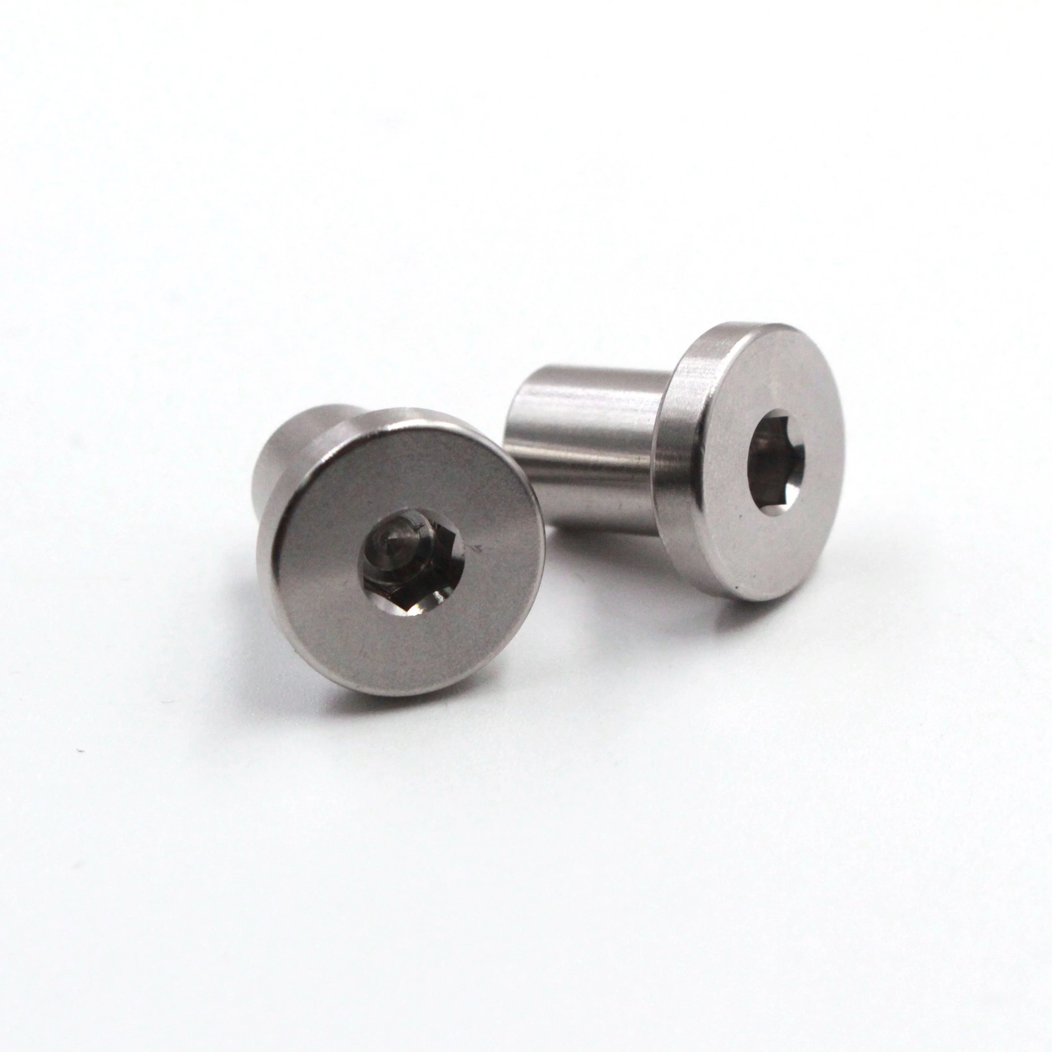 Stainless Steel Hexagon Flat Nut Inner Thread 25mm Flat Head Sleeve Barrel Nut Allen Socket Sleeve Nut