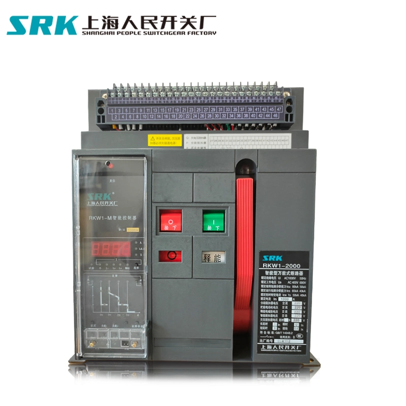 Rkw1 Dw45 Fixed Drawer Drawout Drawable Type 3p 4p 3 Poles 630A 800A 1000A 1250A 1600A 2000A 4000A 3200A 6300A Acb Air Circuit Breaker