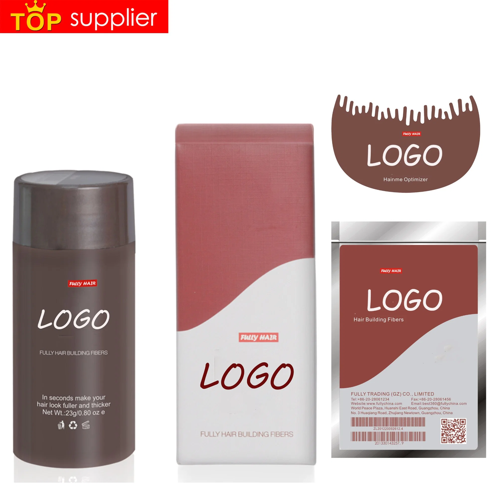 Factory Wholesale/Supplier Natural Instant Wig Fully Hair Building Fibre Powder for Bald People