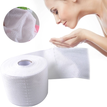 Commerce de gros OEM biodégradables de haute qualité à bas prix doux à usage unique Serviette de toilette biologiques rouleau de 100% coton