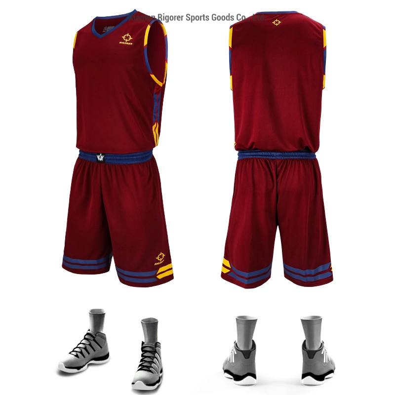 Maillot de basketball personnalisé Rigorer avec approbation de qualité SGS