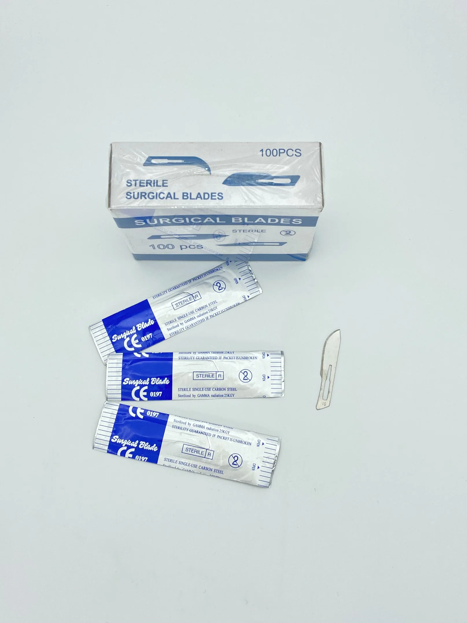 Medical Sterile Scalpel Sterile Surgical Disposable Scalpel Blades