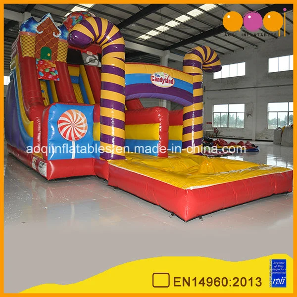 Indoor Spielplatz Süßigkeiten Aufblasbare Wasserrutsche für Kinder Spielzeug (AQ10134)