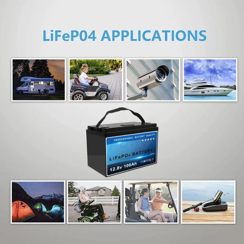 CE Approved Group 31, 8d, 4D Bci Standard LiFePO4 Battery Pack 12V100ah