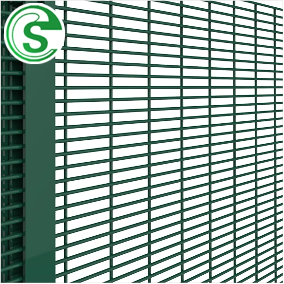2m High 358 Prison Mesh Security Fencing Clear View Fence