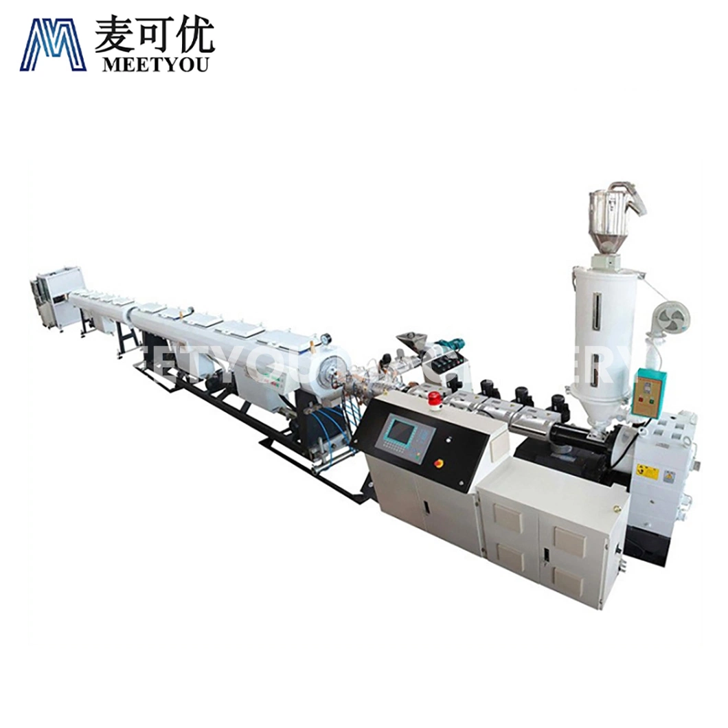 Máquinas Meetyou Plastic Pipe Production Line RCC Pipe Making Machine Fábrica China Madeira-plástico plástico processado rosca dupla extrusão de tubo PE