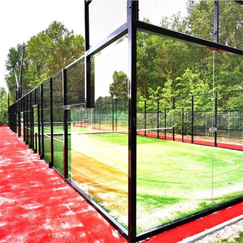 Safety Clear Paddle Tennis Court Tempered Toughened Padel Court Glass