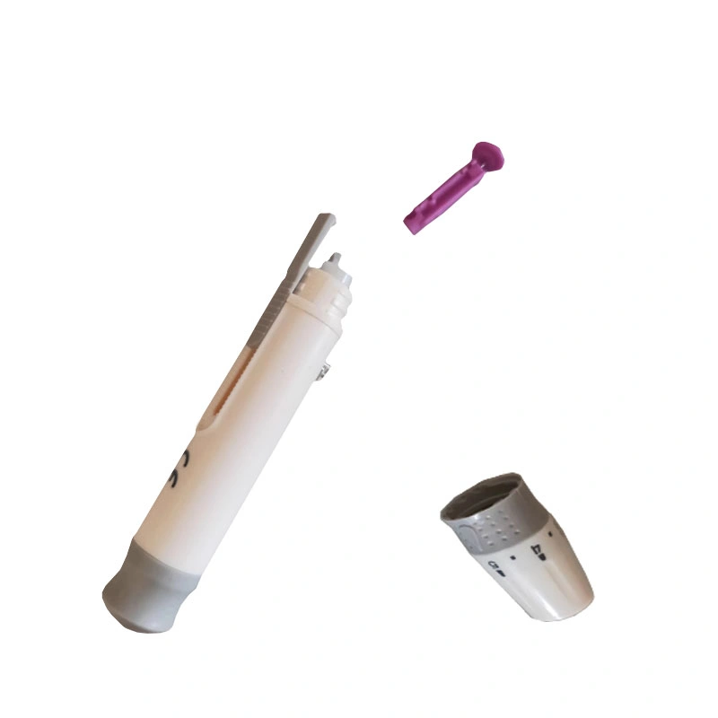 Prueba de sangre diabéticos dispositivo Lancing ajustable tipo Pen RC-Ad-Viu