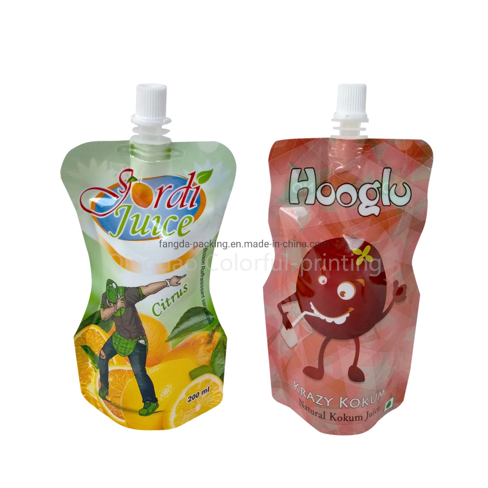 Beverage Spout Bag Custom Printed Premium Quality Recyclable