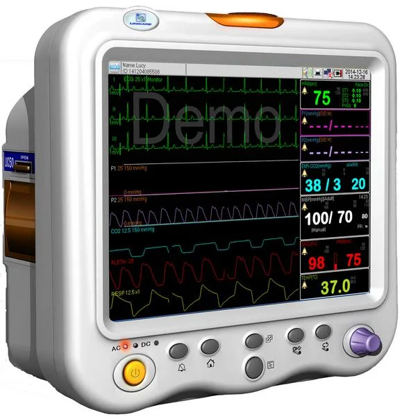 Medical Tragbare 15 Zoll Touchscreen-LCD-Display Multi-Parameter-Patient Überwachen