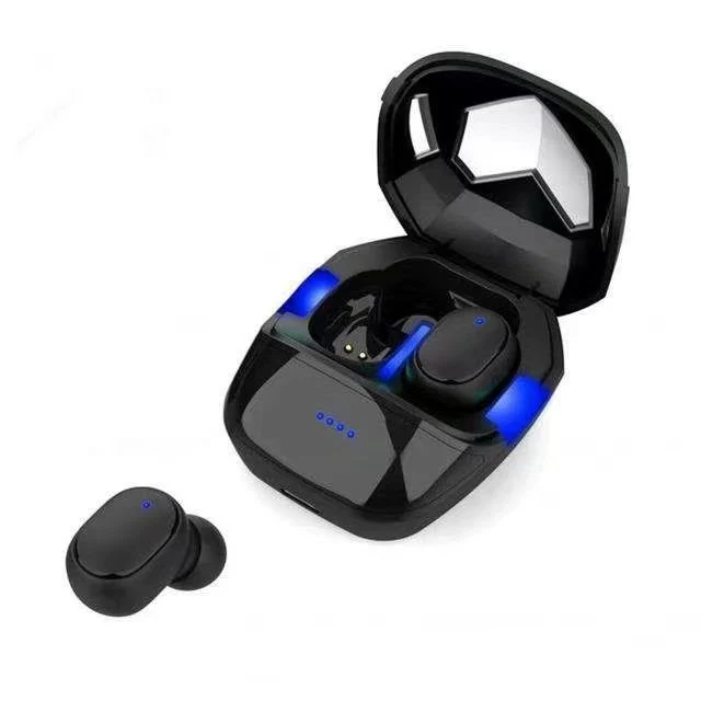 in-Ear Binaural Support Music Black Bluetooth 5.0 Wireless Headphones for Mobile Phones